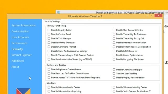 Enable OR Disable Explorer Context Menu   Security Tweaks    Windows 8 and 8 1   A Step by Step Tut