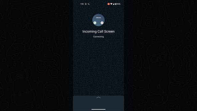 WhatsApp Android 13 Incoming Call Screen смотреть онлайн