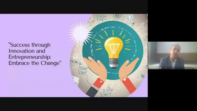 Webinar on “Embracing Innovation and Entrepreneurship for Success'' (2023-09-22 16 09 GMT+5 30)