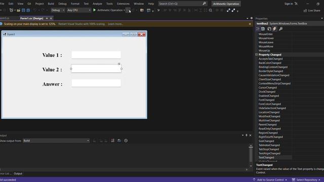 C# Arithmetic Operations Using Label , Textbox and Button