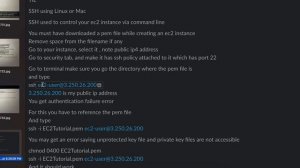 Aws SSH Linux using Mac or Linux