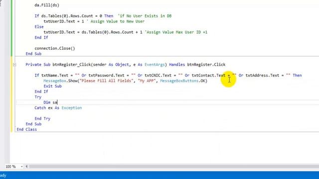 How to Create Registration Form in Visual Studio with  MS Access - Source Code