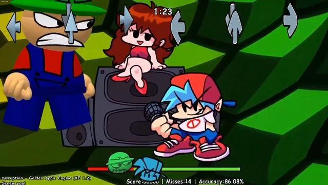 FNF VS Dave and Bambi Golden Apple Disruption смотреть онлайн