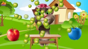 talking Tom Eating Apple-Tom Cat Eating Apple