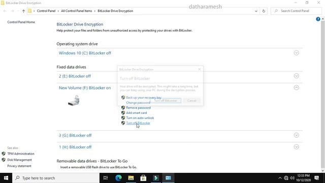 How to Remove Bitlocker Encryption In Windows 10 Turn Off Bitlocker смотреть онлайн