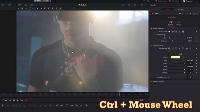 NEON SCRIBBLE EFFECT for MUSIC VIDEOS in Davinci Resolve | Tutorial