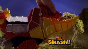 Smyths Toys - Power Rangers Dino Charge Rumble N Roar T-Rex Zord