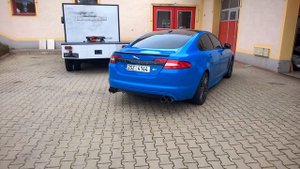 Jaguar XFR Magnaflow x-pipe exhaust by Power Lab