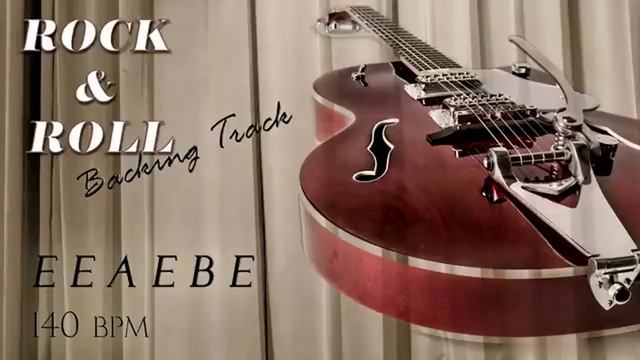 Rock & Roll Guitar Backing Track  In E