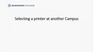 The new way to print at Harrison College!