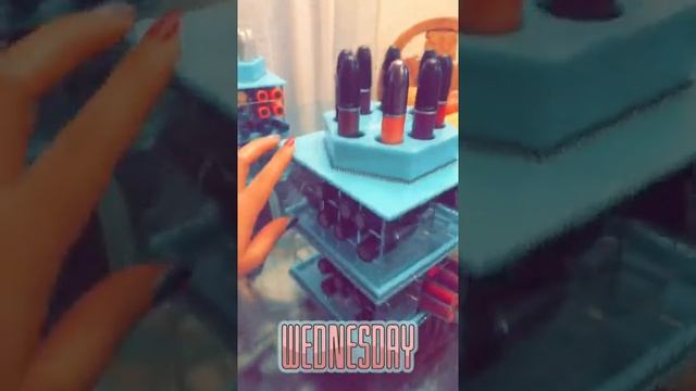 My new Lipstick storage!!! M.A.C Mariah Carey lipsticks have a home! смотреть онлайн
