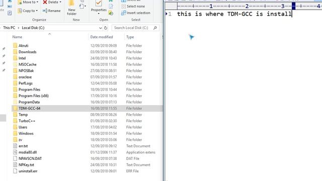 C program using CMD