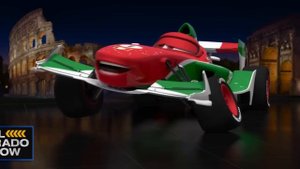 Disney Pixar Cars Fall Into The Water  Lightning McQueen Sally Mater Sheriff Red Fillmore Sarge Mac