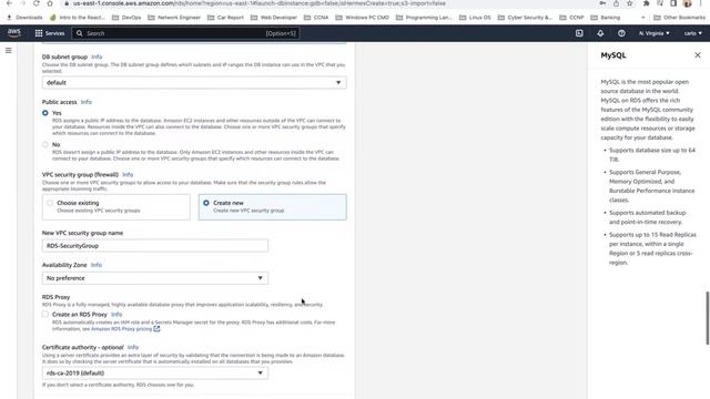 Create RDS Database in AWS смотреть онлайн