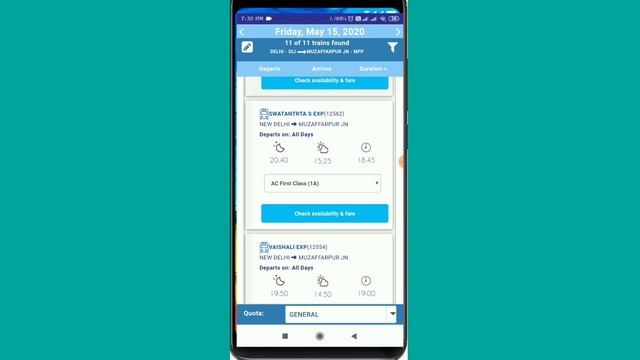How to check seat in IRCTC website in hindi | seat availability check kaise karen Indian railways m