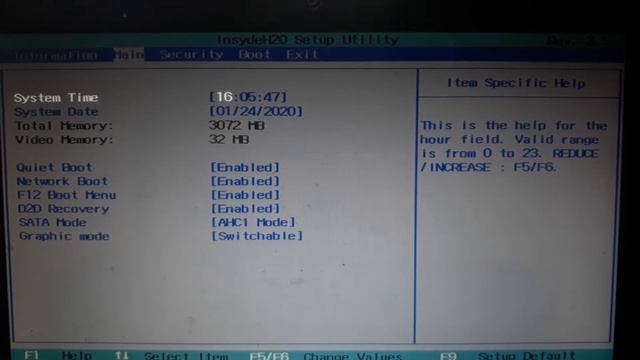 Menu bios acer 4745g смотреть онлайн
