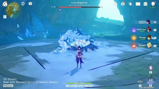 THE CATCH VS SKYWARD SPINE!! Baal, Zhongli, Xiangling Showcase // Genshin Impact смотреть онлайн