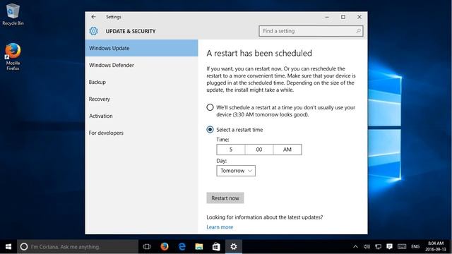✔️ Windows 10 - Reshedule Automatic Updates - Set a Time When Updates Run смотреть онлайн