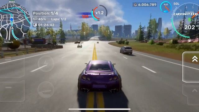 CarX Street Club Pythons #9 | Midtown Circuit #1 | 35R Aubergine 🍆 | iOS, Android gameplay смотреть онлайн