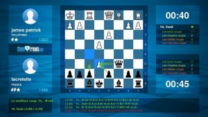 Chess Game Analysis: james patrick - lacretelle : 0-1 (By ChessFriends.com)