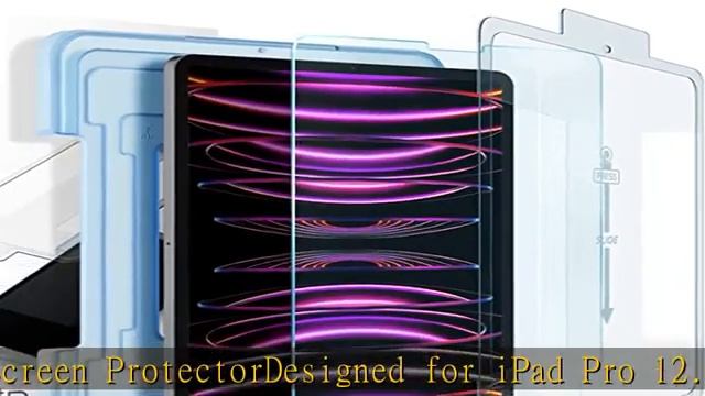 Spigen Tempered Glass Screen Protector [GlasTR EZ FIT] designed for iPad Pro 12.9 inch M2 (2022) / смотреть онлайн