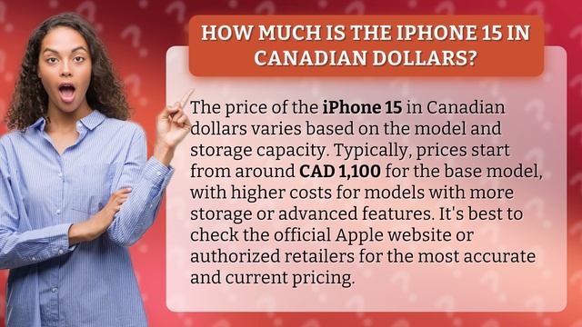 How much is the iPhone 15 in canadian dollars?