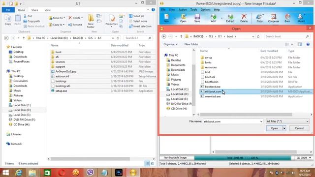 How to Create a Windows Boot Disk Using Power ISO смотреть онлайн