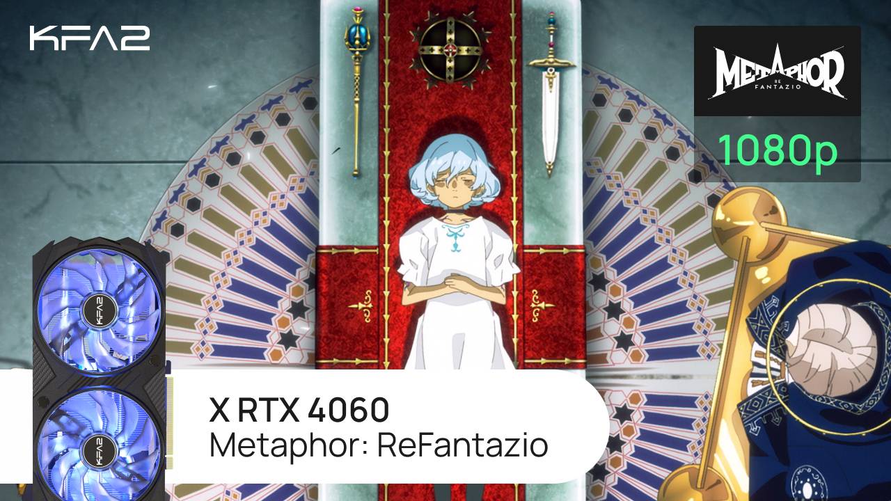 KFA2 X GeForce RTX 4060 Black | Metaphor: ReFantazio | 1080p (Full HD) разрешение