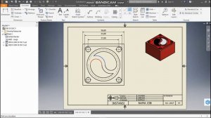 Proses Drawing Logo Shaolin Inventor Autodesk pahat atas