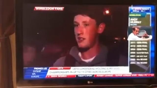 J Mac on sky sports at Wimbledon смотреть онлайн