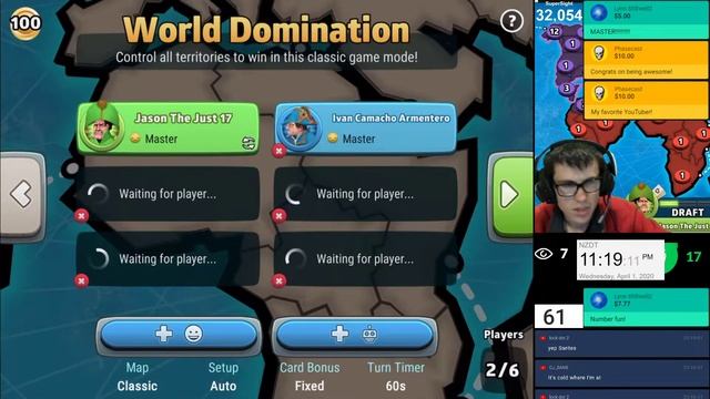 RISK: Global Domination 1 April 2020