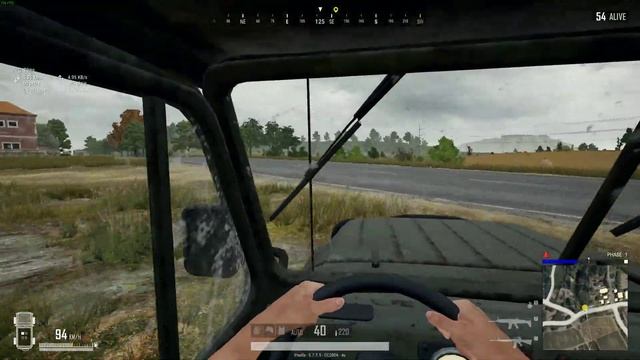 PUBG FPP Solo - blind driving another hidden snake