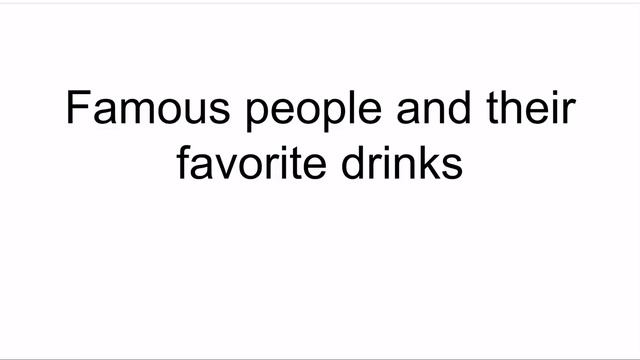 Famous people and their favorite food and drinks смотреть онлайн