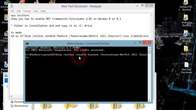 How To Enable .Net Framework 3.5(includes2.0) on Windows 8,8.1(Pariganaka Viplawaya Blog) смотреть онлайн