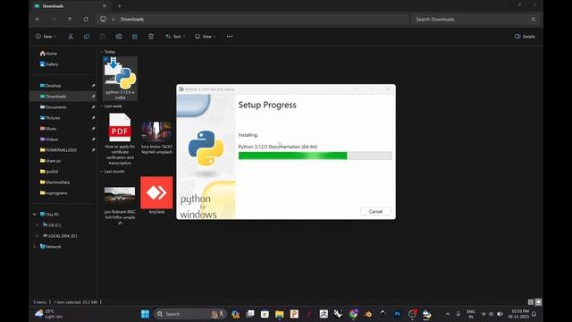 How to install Python 3.12.0 on Windows 11. смотреть онлайн