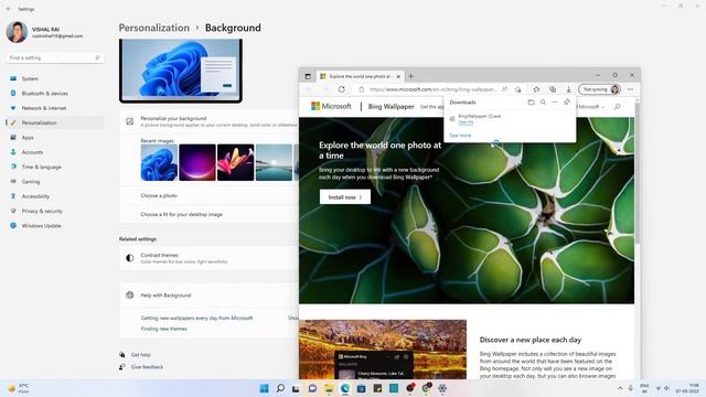 🥰 GET DAILY NEW WALLPAPERS (AUTOMETICALLY) IN WINDOWS 11 🥰👍#VKRTECH #WALLPAPERS #YOUTUBE смотреть онлайн