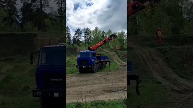 бортовой урал 5323 с кму #спецтехника  #кранманипулятор #шортс #видеообзор #шортс #вездеход #вделе