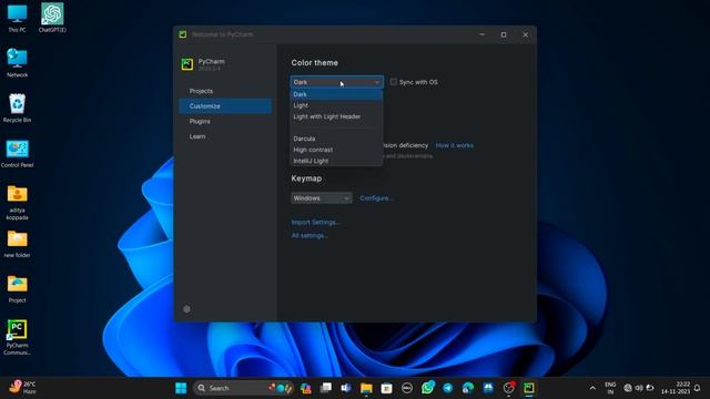 how to download and install pycharm in windows 11 Telugu