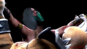 Mk9 Kintaro fatality on Jade (Mortal Kombat 2011)