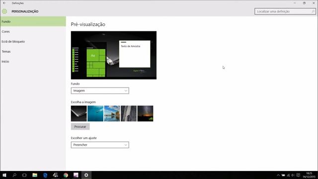 How to change the wallpaper (Windows 10).