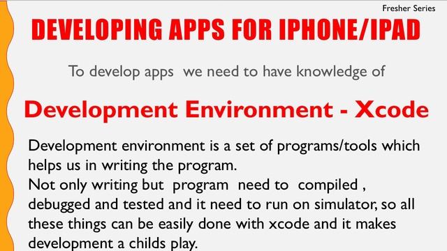 ios development:  swift programming language