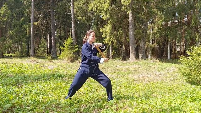 Комплекс с жезлом бань инструктор Ольга Катушкина