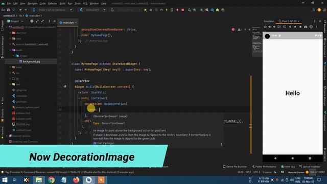 How To add background Image || How to Flutter || Set Background Image (Flutter Screen Background)