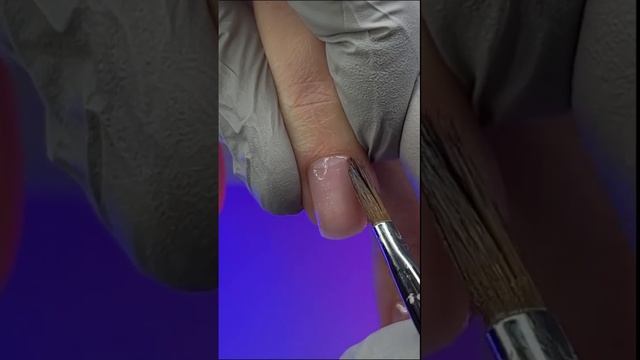 Укрепление ногтей полигель акригель #nails #гельлак