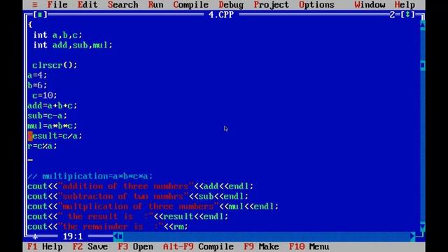 lesson5 Programming in C. How to find quotient and remainder using arithmetic operators  and 