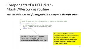 Tutorial 14 - Windows Driver Framework - Components of a PCI Driver - MapHardwareResources routine