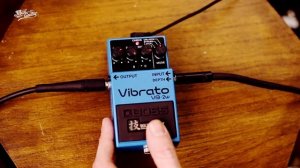 Boss VB-2w Waza Craft Vibrato pedal demo!