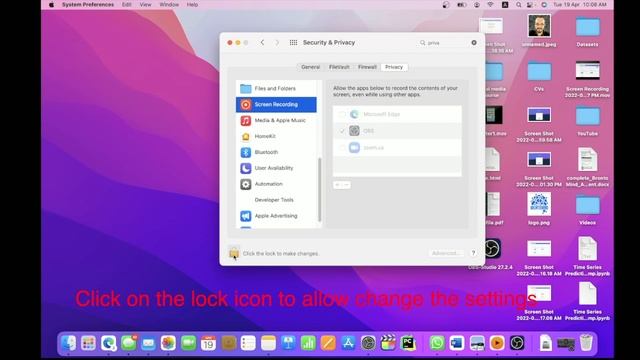 How to enable screen recording for OBS on MacOS смотреть онлайн