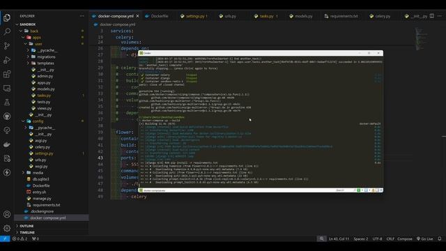 Настраиваем Django + Celery (Flower, Beat) + Docker смотреть онлайн