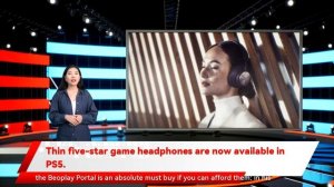 Thin five-star game headphones are now available in PS5.